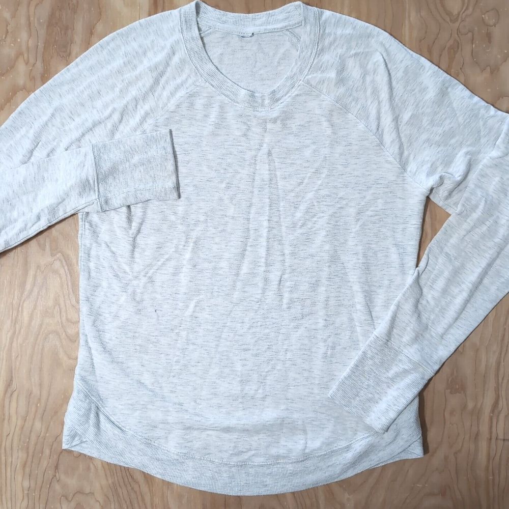 Athleta Sweater Gray Crew Neck Size S RN #54023 Modal‎ Stretch